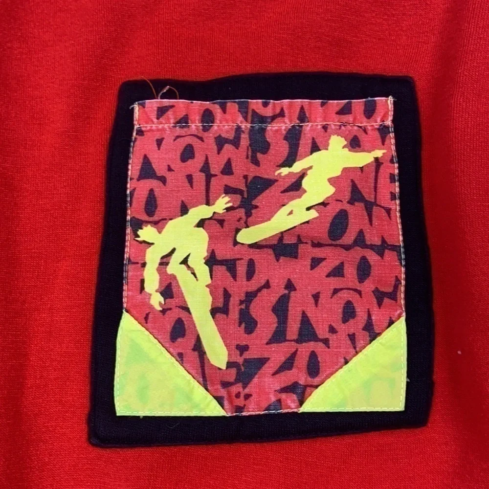 Vintage Generation One 80's Red Snowboard Sweatshirt Size XL